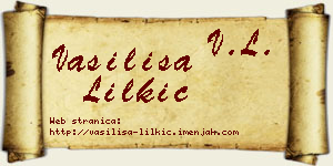 Vasilisa Lilkić vizit kartica